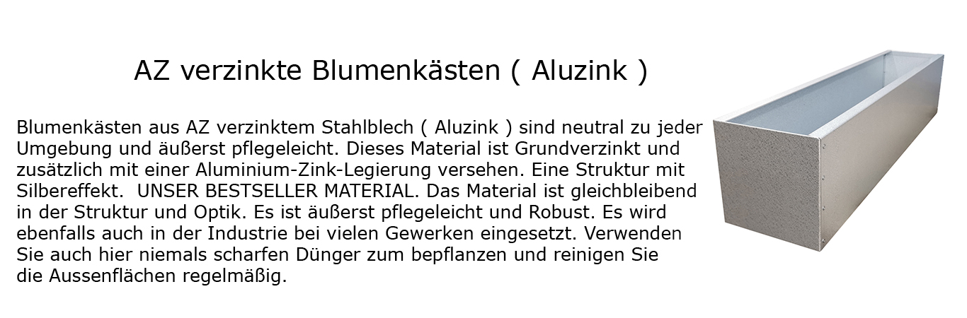 AZ verzinkte Blumenkästen