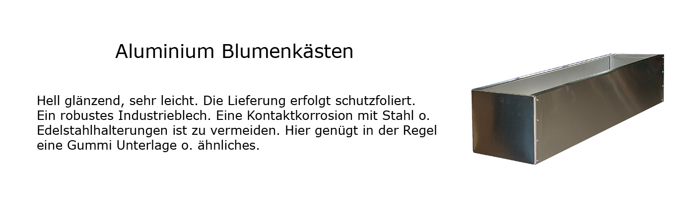 ALUMINIUM BLUMENKÄSTEN
