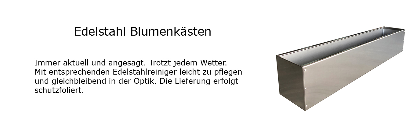 Edelstahl Blumenkästen