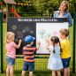 Preview: MALTAFEL FÜR DOPPELSTABZAUN - Kreative Kreidemaltafel für Kinder & Außenbereiche