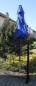 Preview: Sonnenschirm 200 cm mit Kurbel, Neigevorrichtung - azurblau