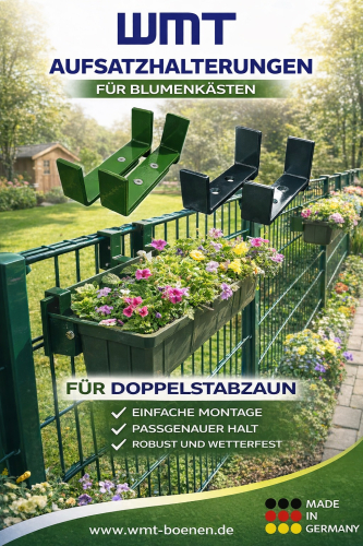 AUFSATZHALTERUNG BLUMENKASTEN | PREISANGABE PRO PAAR