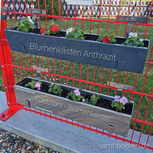 Preview: EINDREHHALTERUNG BLUMENKASTEN VON 14 - 20 cm BODENTIEFE | KONFIGURATION | PREISANGABE PRO PAAR