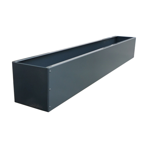 Blumenkasten Anthrazit (RAL 7016), 10x14x50 cm (hxbxl) 6 Stück