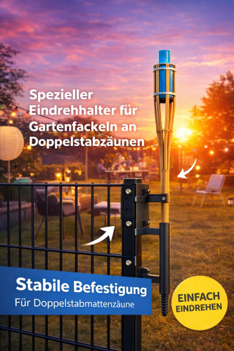 GARTENFACKEL u. SYLVESTERRAKETEN EINDREHHALTERUNG