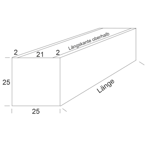Preview: Blumenkasten Anthrazit (RAL 7016), 25x25x60 cm (hxbxl) 6 Stück