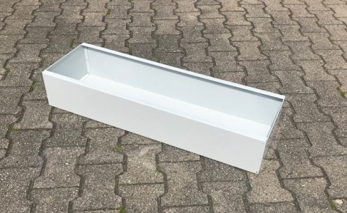 Blumenkasten RAL 7035 (Lichtgrau) 16x28x105 cm, (hxbxl) 1 Stück
