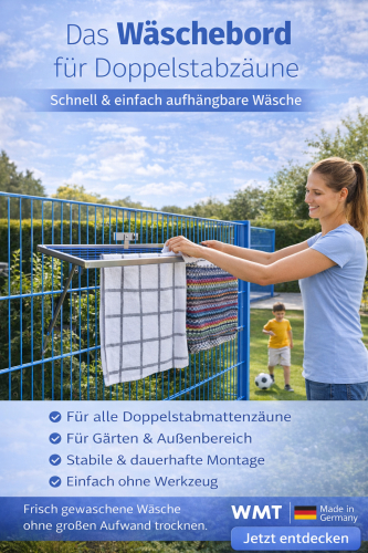 WÄSCHEBORD FÜR GABIONEN u. DOPPELSTABMATTEN