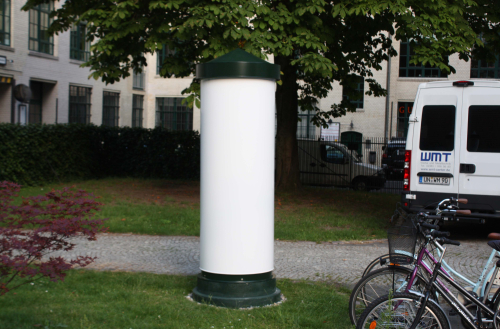LITFAßSÄULE | INFOSÄULE | WERBESÄULE OUTDOOR - BAUHÖHE 2,20 m, Ø 80 cm
