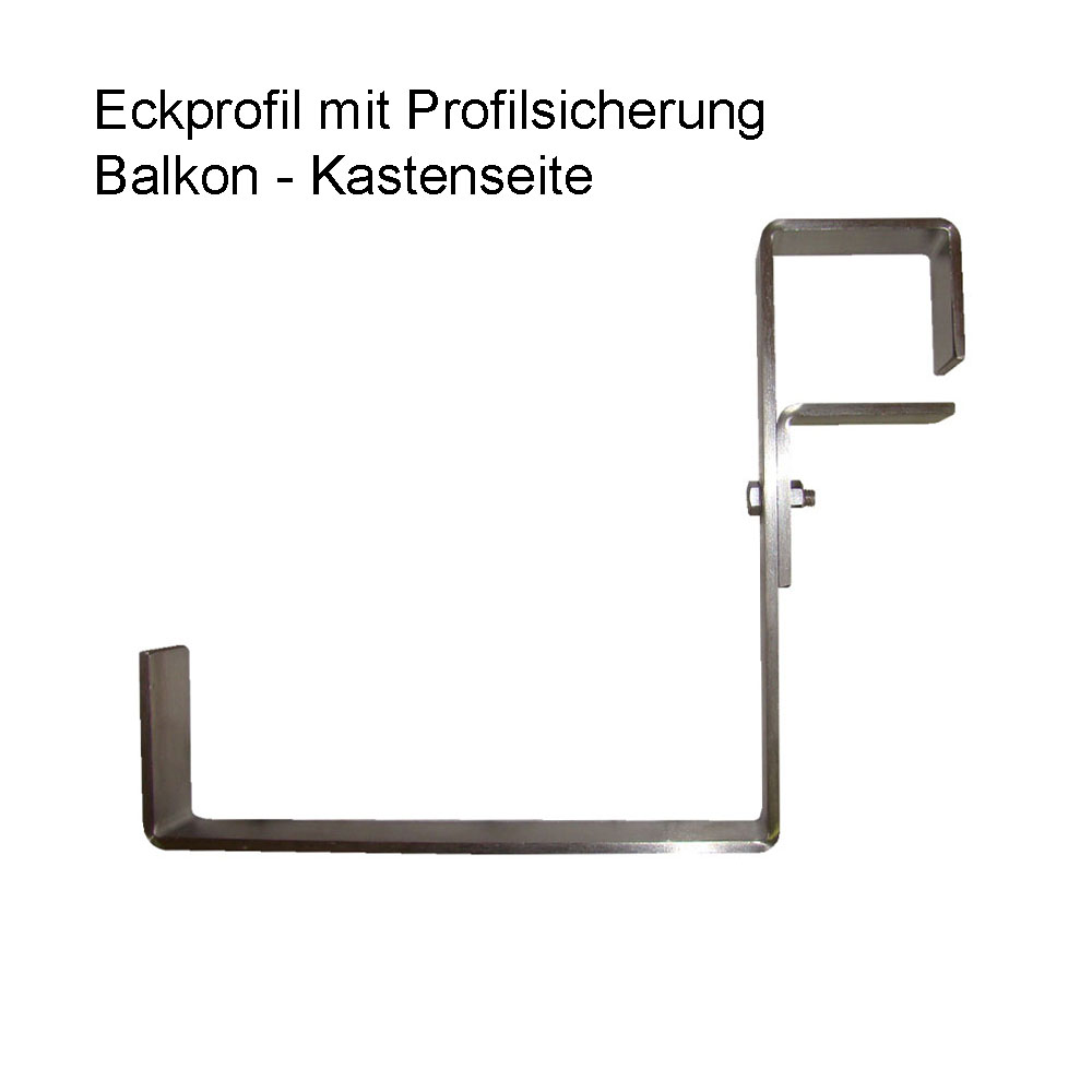 Pflanzksten & Halterungen vom Hersteller | WMT Bnen -  BLUMENKASTENHALTERUNG FR ECKPROFIL 30 mm