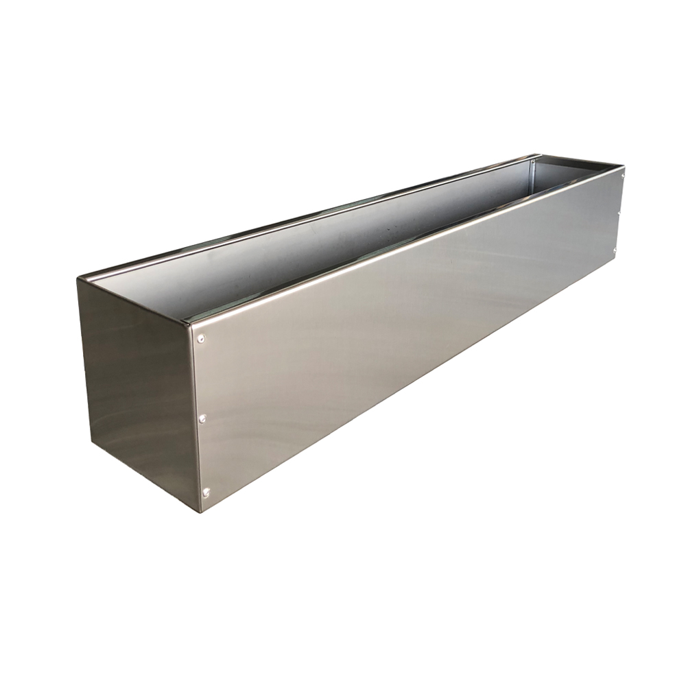 blumenkasten grau 120 cm Leichter, rechteckiger Blumenkasten für Terrasse & Garten – Flexi-Design  Blumenkasten – Potflex main image 1