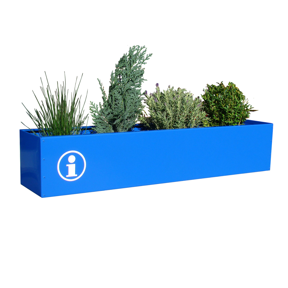 Pflanzksten & Halterungen vom Hersteller | WMT Bnen - Blumenkasten  pulverbeschichtet in Wunschfarben
