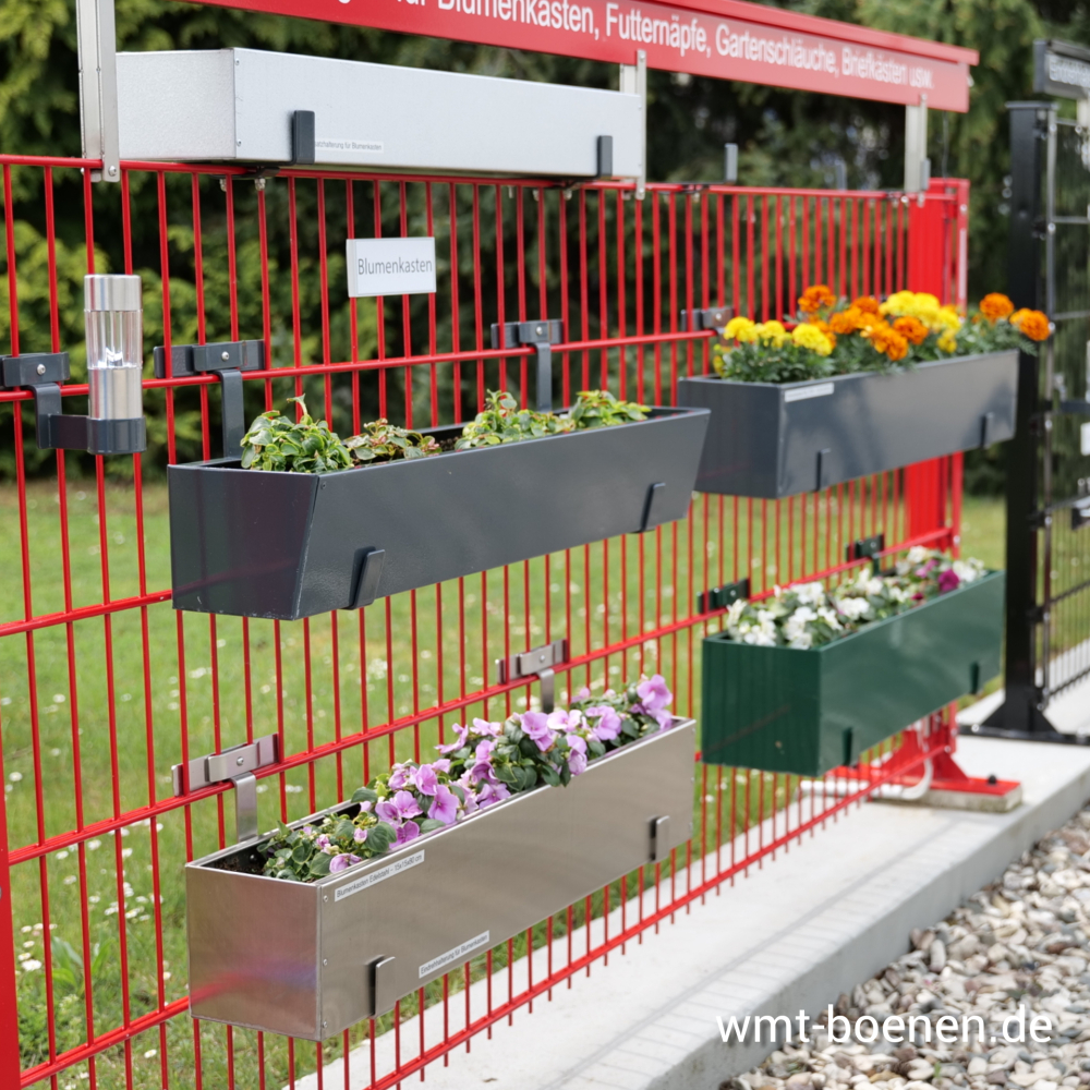 EINDREHHALTERUNG BLUMENKASTEN VON 14 - 20 cm BODENTIEFE | KONFIGURATION | PREISANGABE PRO PAAR