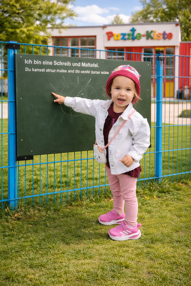 MALTAFEL FÜR DOPPELSTABZAUN - Kreative Kreidemaltafel für Kinder & Außenbereiche