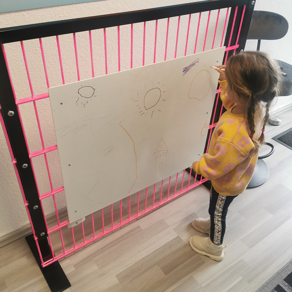 SCHREIB- UND MALTAFEL FÜR DOPPELSTABZÄUNE ALLER ART