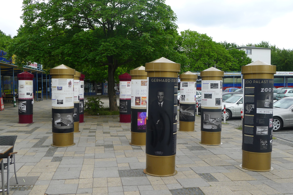 LITFAßSÄULE ZOOPALAST BERLIN OUTDOOR - BAUHÖHE 2,25 m, Ø = 62 cm