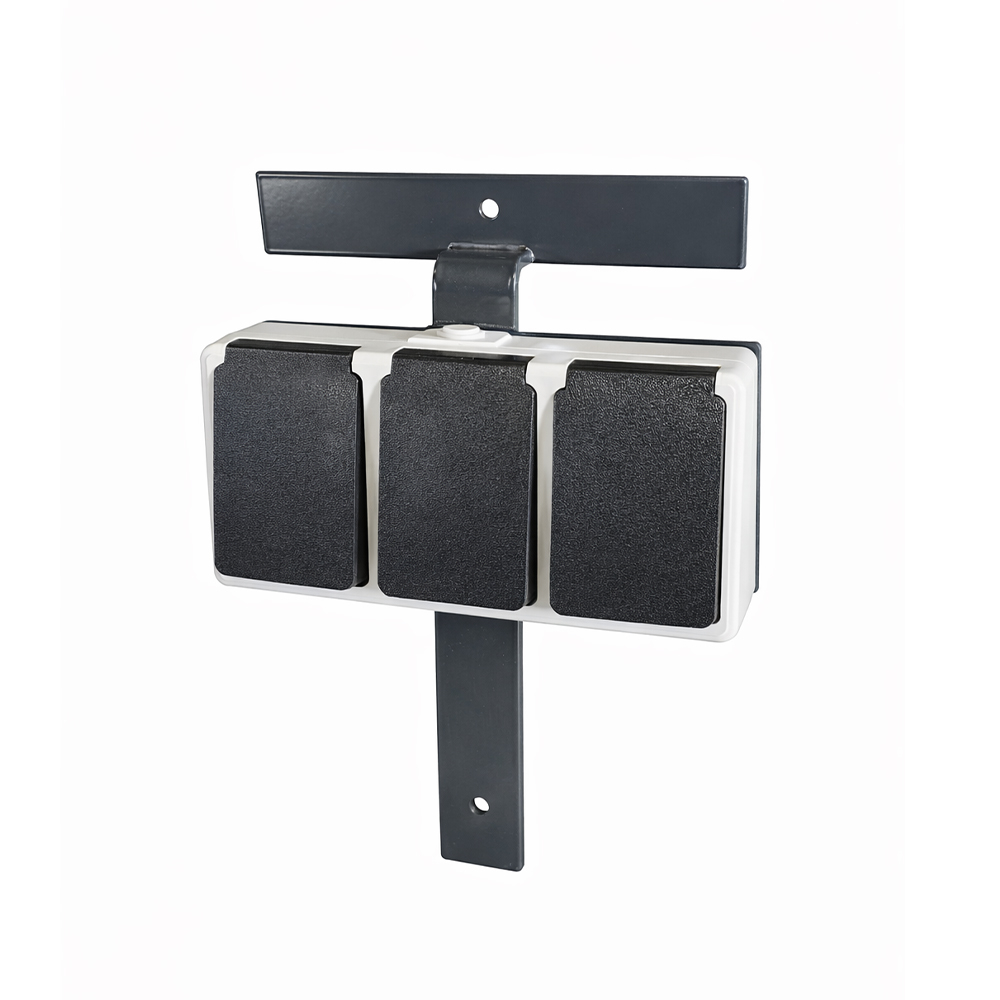 OUTDOOR STECKDOSEN EINDREHHALTERUNG FÜR DOPPELSTABZÄUNE