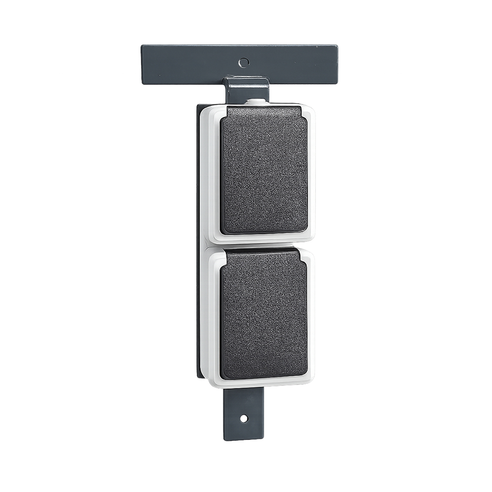 OUTDOOR STECKDOSEN EINDREHHALTERUNG FÜR DOPPELSTABZÄUNE