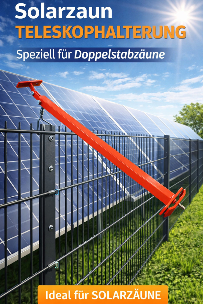 SOLARZAUN AUSZIEHHALTERUNG | FLEXIBLE LÄNGEN UND WINKELEINSTELLUNG