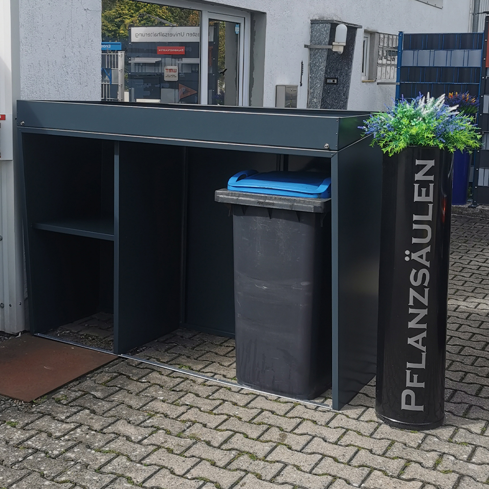 UNTERSTAND | MÜLLTONNENHAUS | UNIVERSAL FÜR WAND UND DOPPELSTABMATTEN | IDEAL ZUM UNTERSTELLEN UNTERSTAND | MÜLLTONNENHAUS | UNIVERSAL FÜR WAND UND DOPPELSTABMATTEN | IDEAL ZUM UNTERSTELLEN