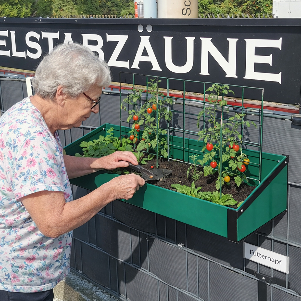 ZAUNHOCHBEET | UNIVERSAL FÜR DOPPELSTABMATTENZÄUNE | VIELE GRÖßEN