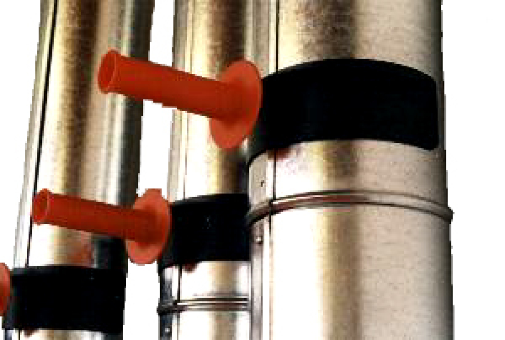 Montageklammer für Blechummantelungen 100 mm